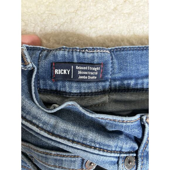 True Religion Ricky Jeans Mens 34x33 Blue Relaxed Fit Straight Leg Pocket READ - Picture 15 of 16